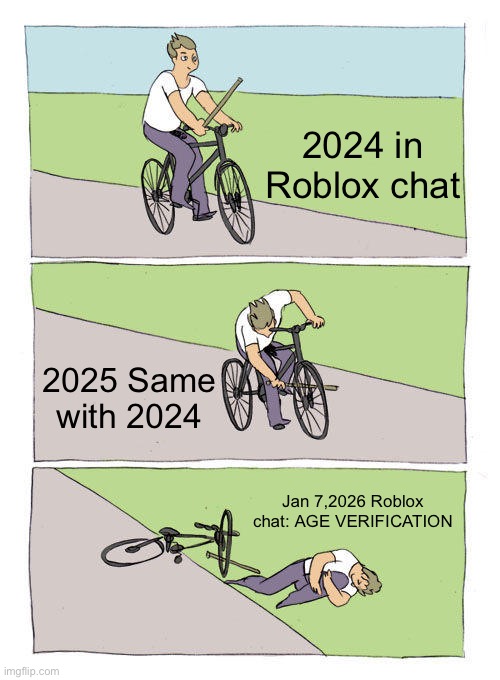 2024 in Roblox chat / 2025 Same with 2024 / Jan 7,2026 Roblox chat: AGE VERIFICATION