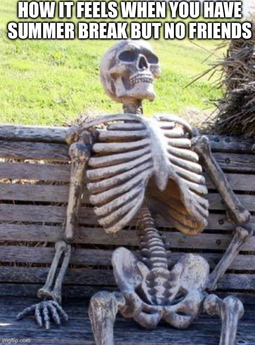 How it feels when you have summer break but no friends