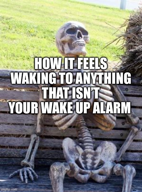 How it feels waking to anything that isn’t your wake up alarm